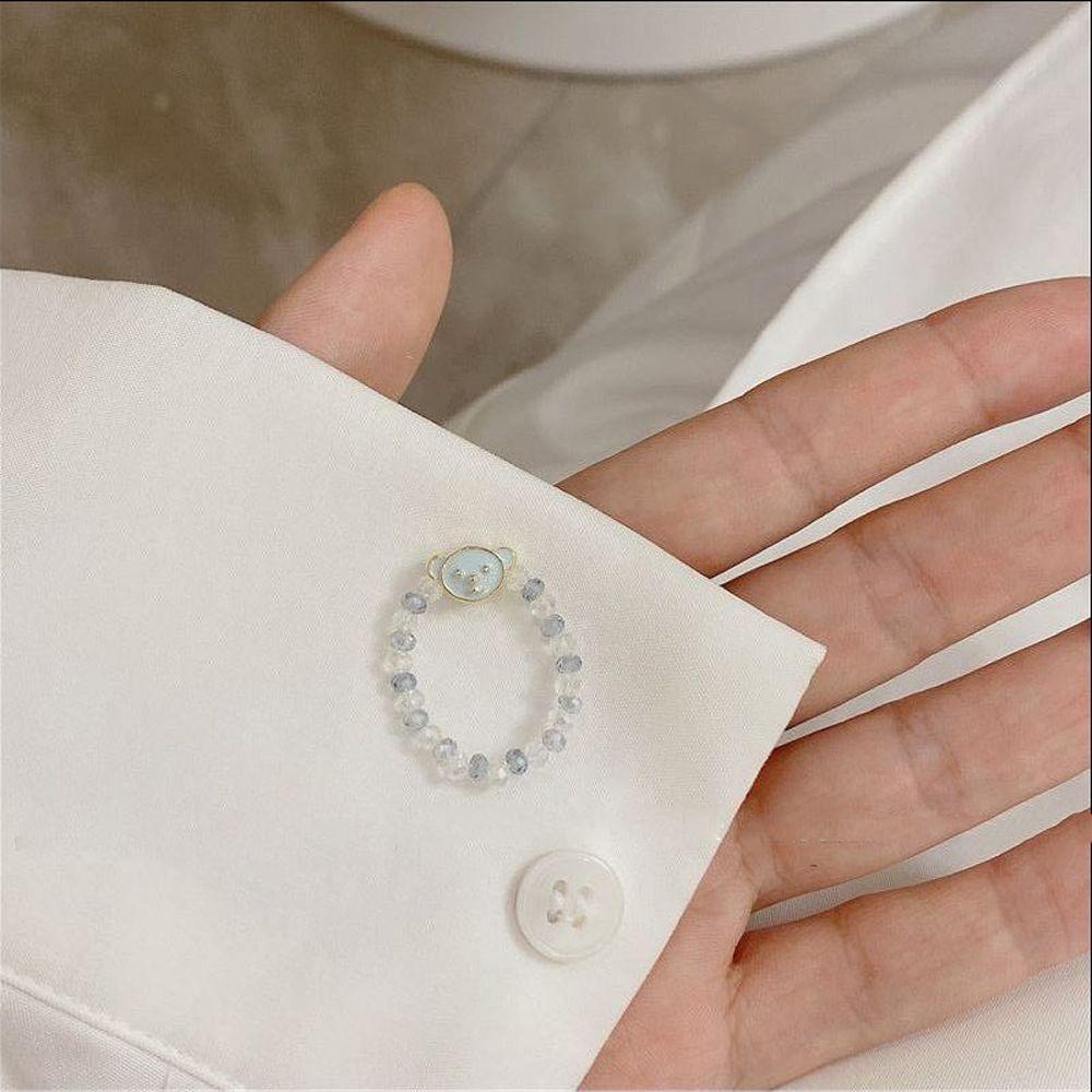 Nhẫn Acrylic Co Giãn Màu Kẹo Ngọt Phong Cách Bohemian Dễ Thương Thời Trang Cho Nữ WMES15H