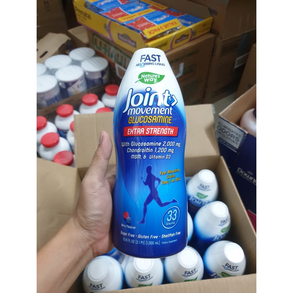 Date 9/24 - Nature's Way Glucosamine dạng nước liquid chai 1000 ml của Mỹ thương hiệu joint Movement