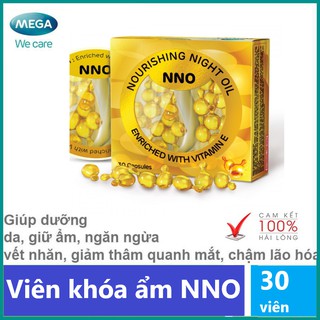 Viên khóa ẩm NNO cung cấp Vitamin E và dầu Jojoba Hộp 30 Viên