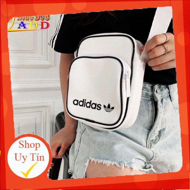 [RẺ NHẤT SHOPEE] Túi đeo chéo adidas nam nữ, chất da mềm dữ fom cực tốt, túi thể thao chống nước