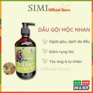 Dầu gội đầu thảo dược Mộc Nhan Natural Ả Đào dầu gội bồ kết bưởi gừng thiên nhiên dưỡng đen mọc tóc ngăn gàu rụng SIMI