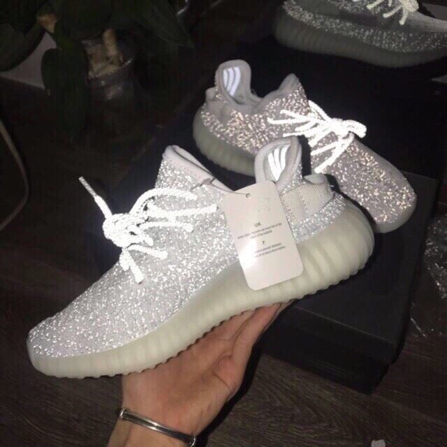 🎁FULL BOX🎁 Giày Sneaker Nam, Nữ 350 STT Trắng Full Phản Quang Cao Cấp | BigBuy360 - bigbuy360.vn