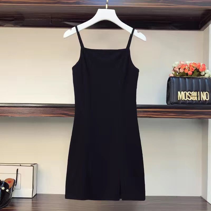 ( có sẵn ) Set váy áo sơ mi xu hướng mùa hè, đầm hở vai áo kẻ, phong cách nhẹ nhàng Taobao1688