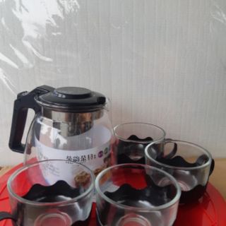 BÌNH LỌC TRÀ KÈM 4 LY THỦY TINH,,,