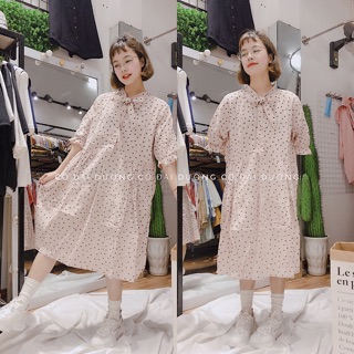 Váy bbd chấm bi