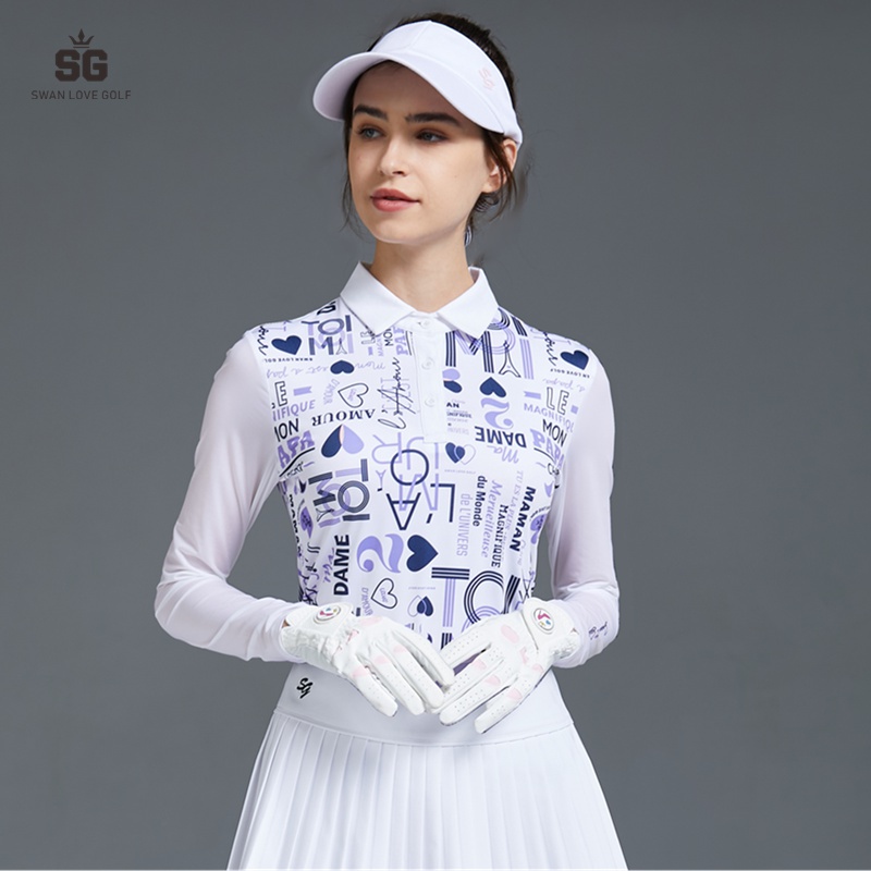 Bộ Áo Thun Dài Tay + Chân Váy Xếp Ly Lưng Cao Chống Nắng Thời Trang Cho Nữ Sự Bảo Vệ