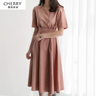Đầm suông thiết kế buộc eo ulzzang