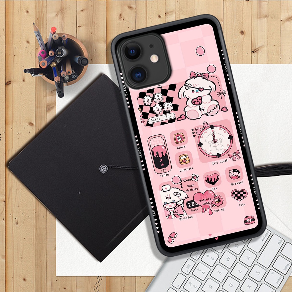 Ốp Lưng IPHONE 11 - 11 PRO - 11 PROMAX , In Hình Gấu Cute, màu sắc bắt mắt.