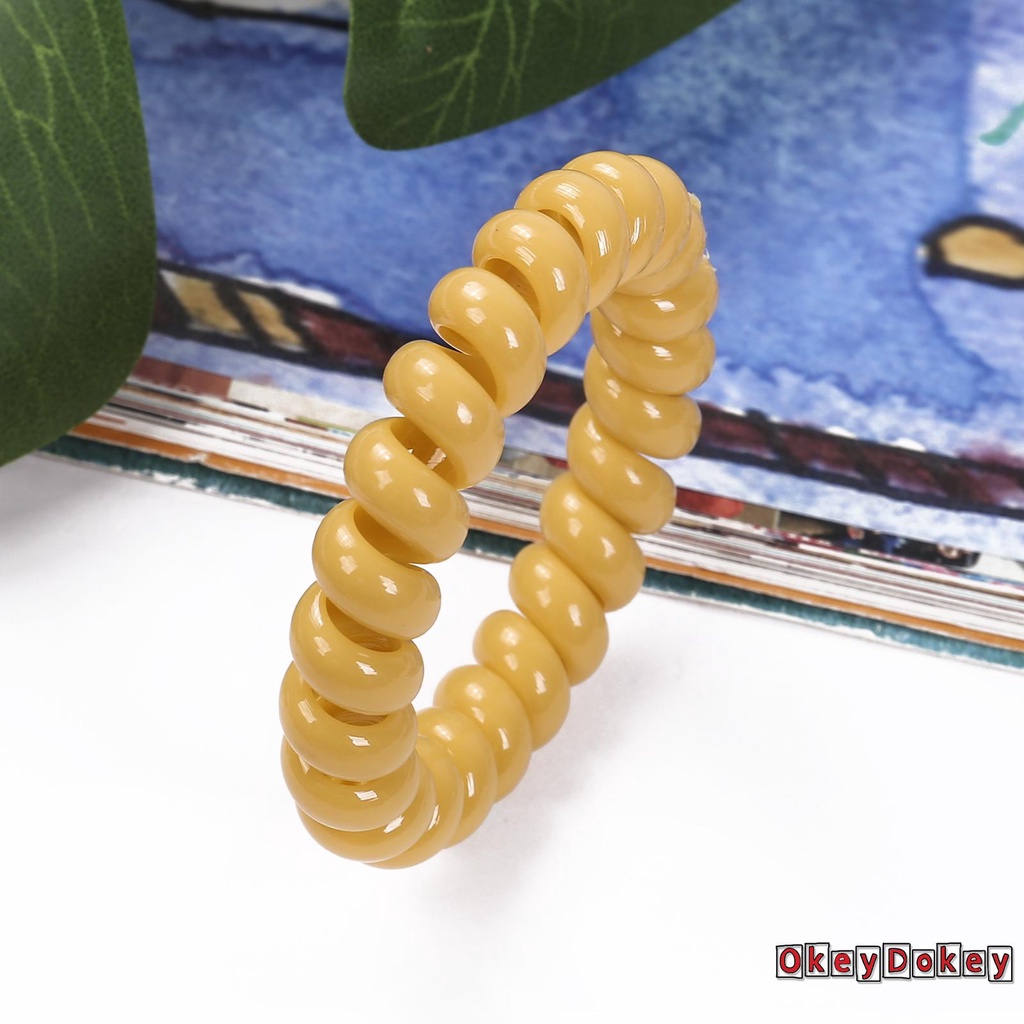 Dây Buộc Tóc Co Giãn Không Để Lại Dấu Vết Màu Trơn Cho Nữ