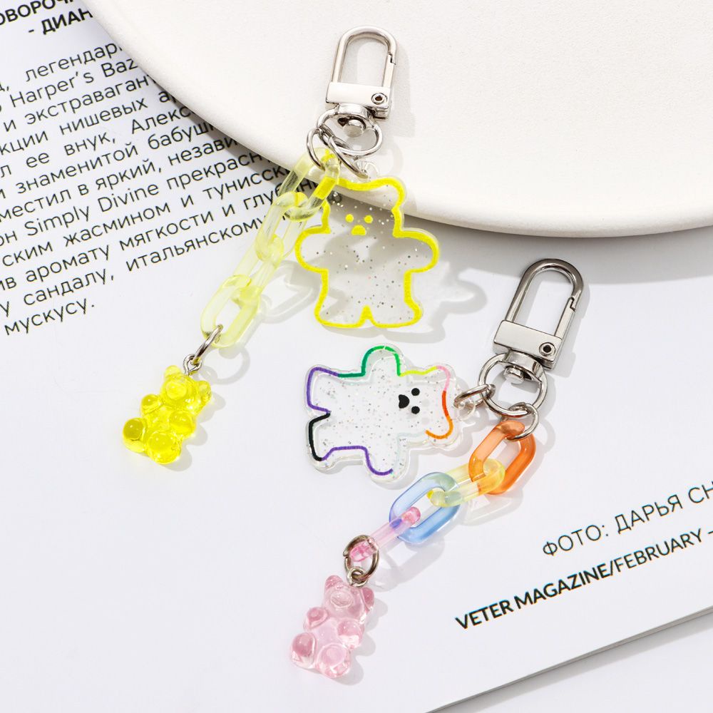 Eupus Móc Chìa Khóa Hình Gấu Hoạt Hình Nhiều Màu Sắc Thời Trang Làm Quà Tặng Cho Trẻ Em