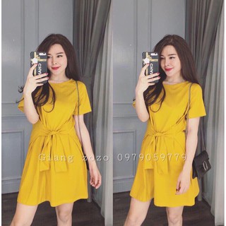 ❤ĐẦM VÀNG THẮT EO❤❤