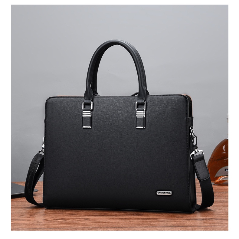 Cặp da công sở nam I Cặp da nam cao cấp I Cặp da nam công sở DA CAO CẤP ĐỰNG VỪA LAPTOP 14 INCH HÀNG LOẠI 1