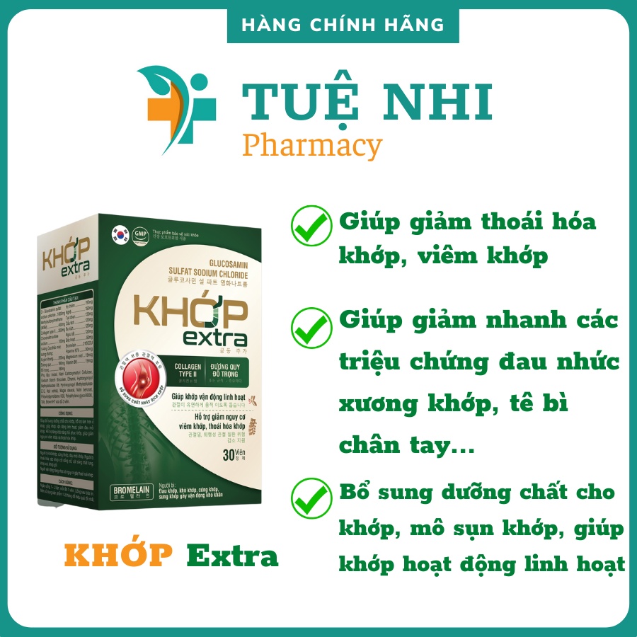 Khớp Extra Hỗ trợ giúp giảm đau,thoái hóa, bổ các dưỡng chất cho khớp - NT062
