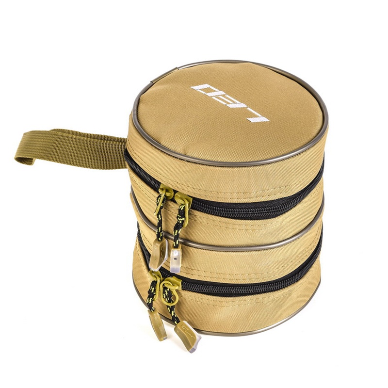Hộp Đựng Bảo Vệ Máy Câu Cá Bằng Vải Bố Hình Tròn Tiện Dụng