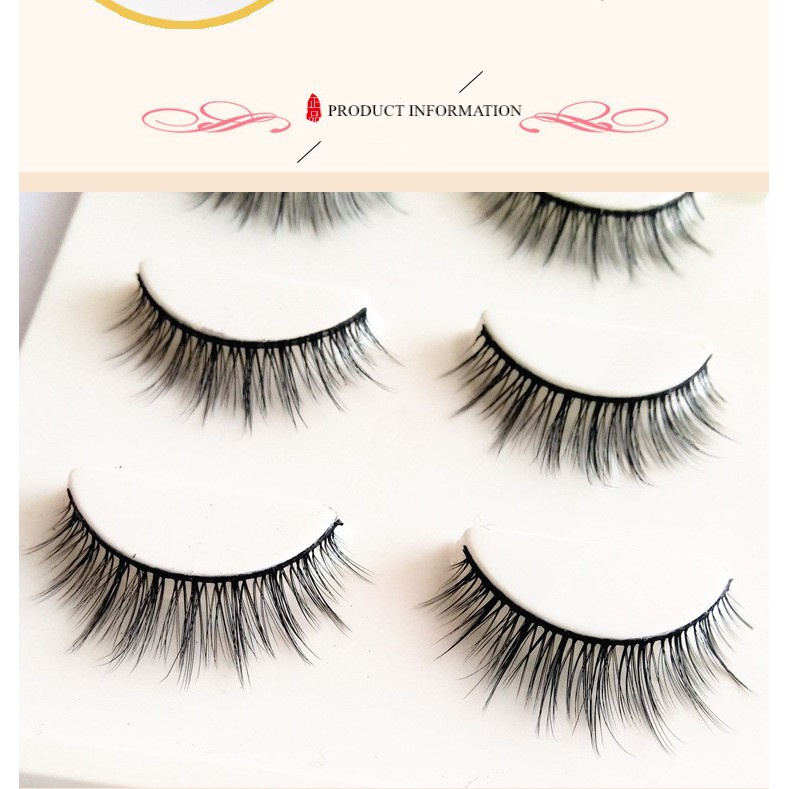 Set 3 cặp lông mi giả 3D cong dày hiệu BEAUTY GLAZED | BigBuy360 - bigbuy360.vn