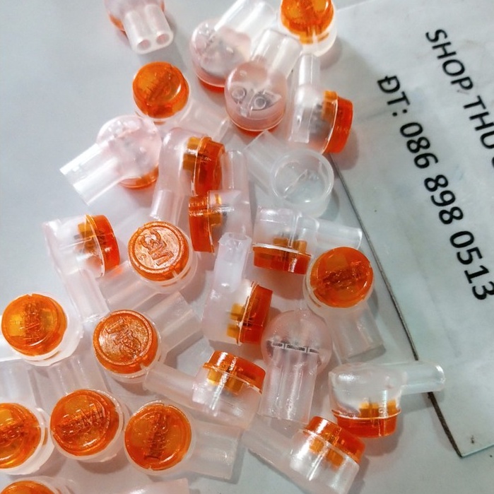 Hạt rệp nối dây dây mạng hoặc Dây điện thoại (BỊT 20 HẠT)