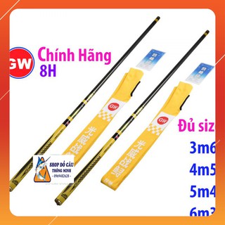 [Nhấc Tĩnh 3kg] CẦN CÂU TAY GW 8H vàng đủ size 3m6 4m5 5m4 6m3 - cần câu siêu khỏe