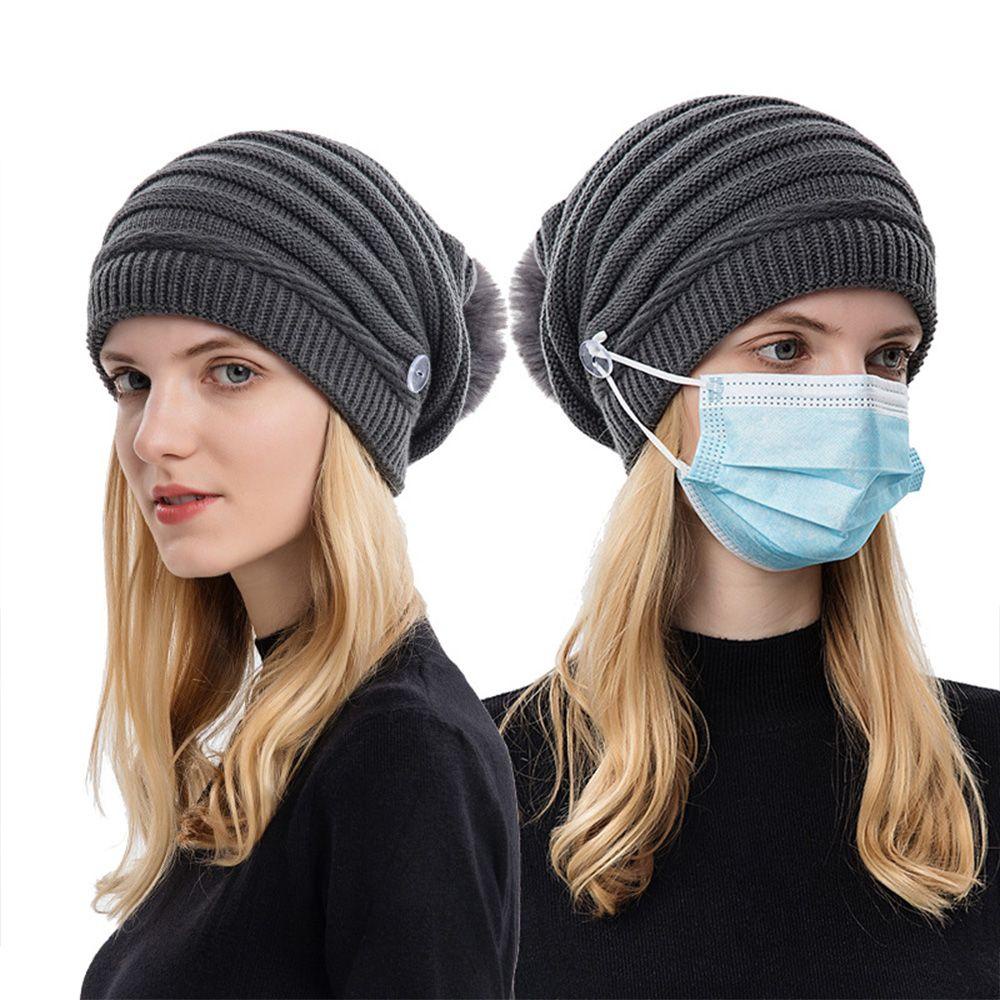 Mũ Len Beanie Nam Nữ Co Dãn Thời Trang Thu Đông 5 Màu