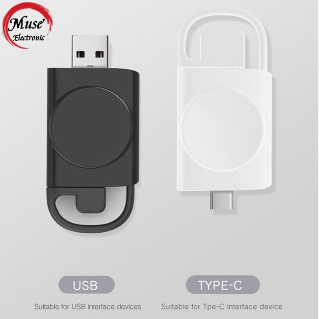 Đế Sạc Nhanh Usb Không Dây Có Nam Châm Tự Động Cho Iwatchs 7 6 5 4