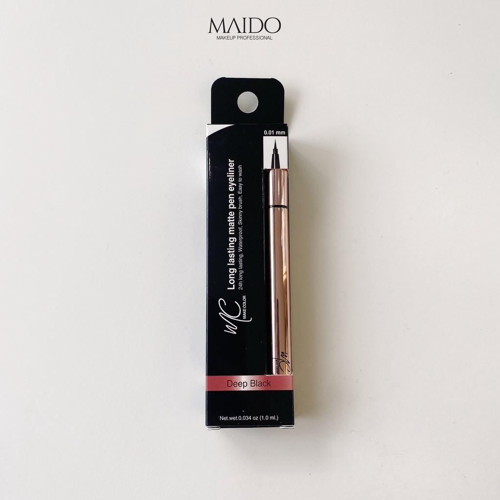 Bút kẻ mắt MC Make Color lâu trôi không lem chống nhòe nét siêu mảnh S014 MAIDO cosmetics