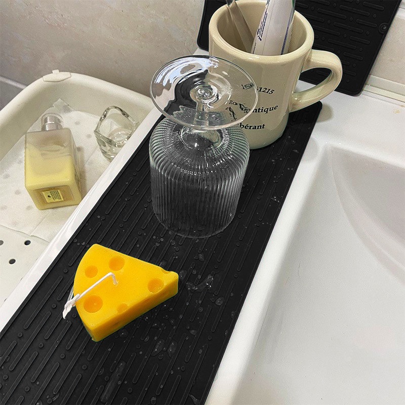 Tấm Lót Nồi / Thớt Bằng Silicone Thoát Nước Chống Trượt / Bỏng Tiện Dụng Cho Nhà Bếp