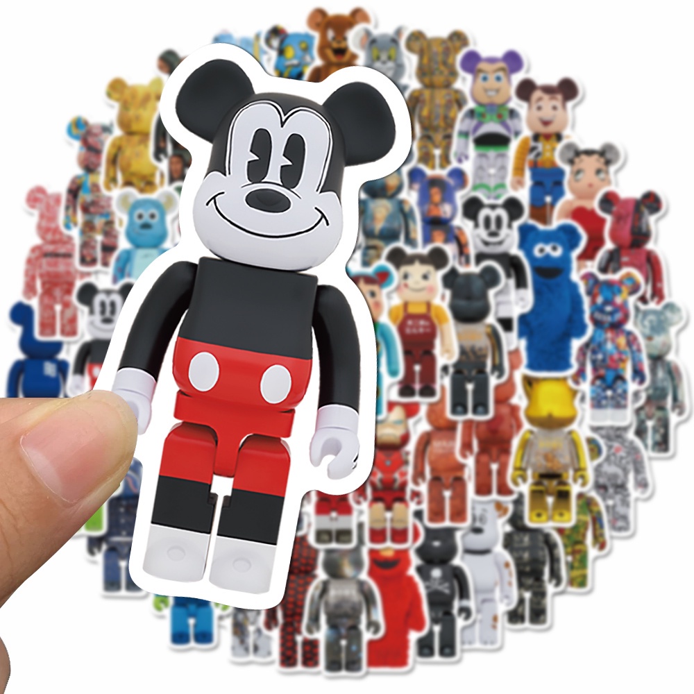 Set 50 miếng dán trang trí cốc nước đa năng họa tiết hoạt hình chống thấm nước đáng yêu dành cho bé