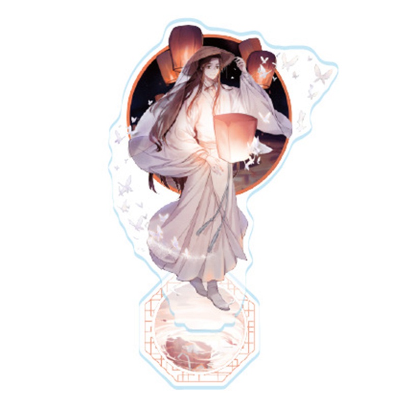 Bảng mô hình acrylic có giá đỡ kiểu nhân vật Anime Tian Guan Ci Fu Xie Lian Hua Cheng trang trí để bàn