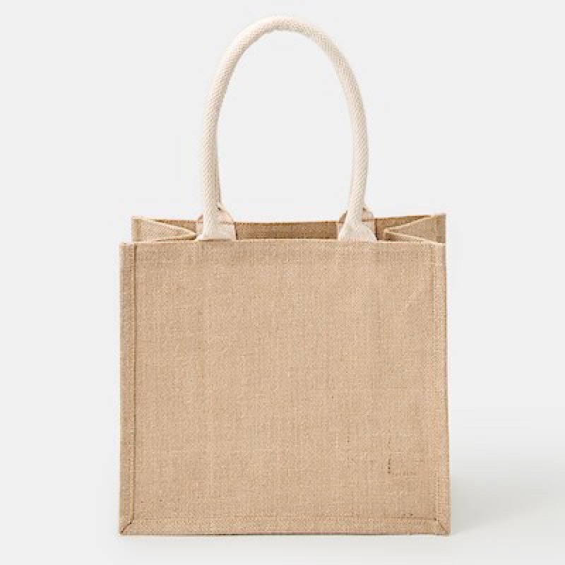 [Pick up] Túi Tote My Bag Muji vải sợi đay trắng thô