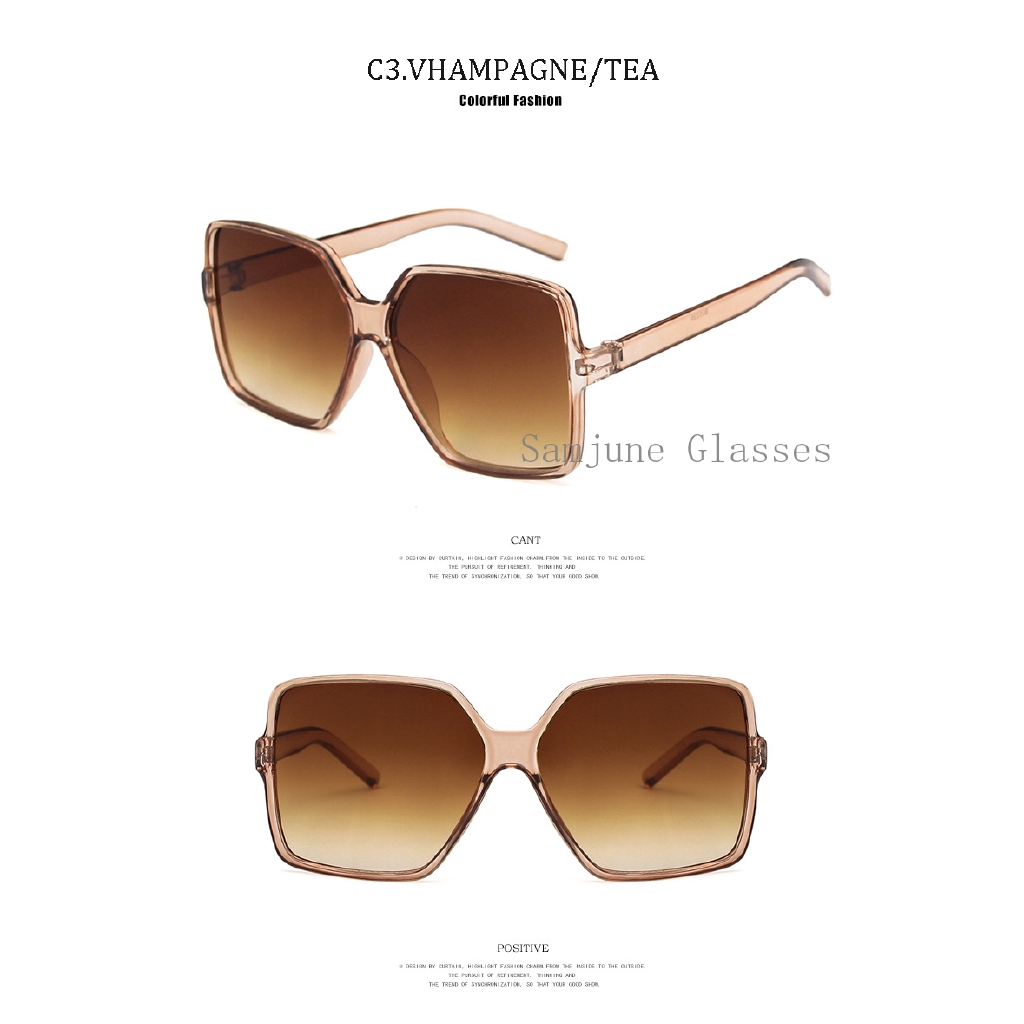 Kính Mát Gọng Vuông Kiểu Cổ Điển Thời Trang Samjune