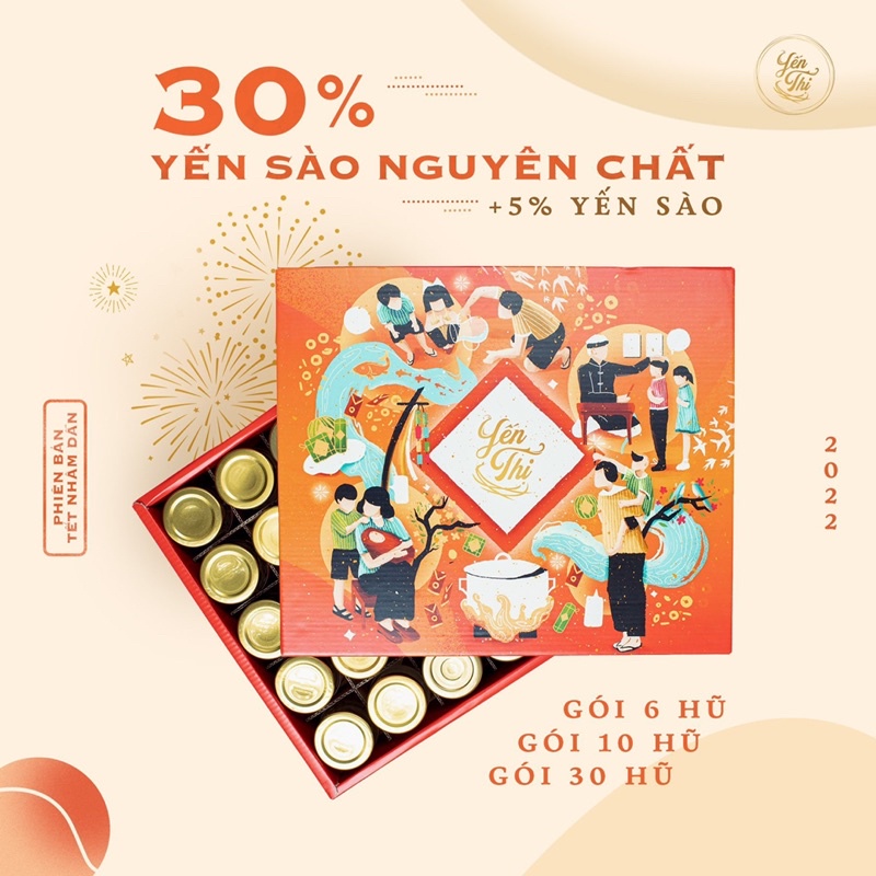 Yến Thị- Chưng Cỏ Ngọt- Quà Tặng-30% Yến