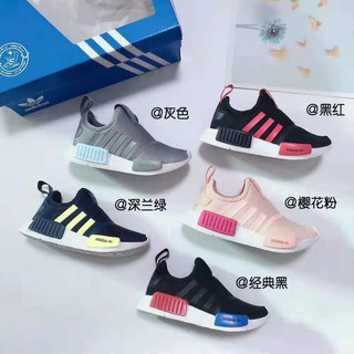 Ready Stock Giày Adidas NMD One Foot Boy & Girl Giày thông thường Giày thể thao cho trẻ em Giày trẻ em