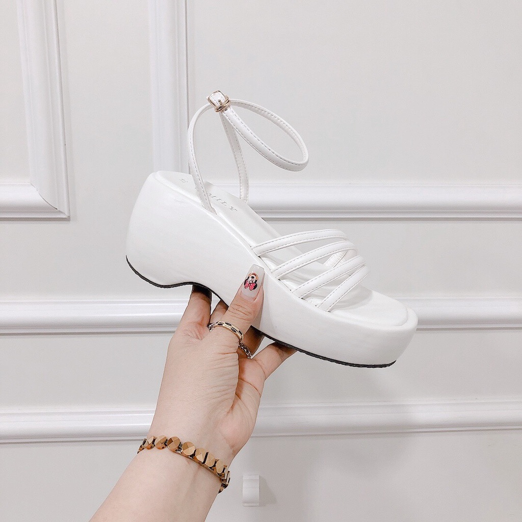 Sandal Nữ Đế Xuồng 7p Quai Dây Mảnh Bọc Da Giày Nhẹ Lên Chân Cực Xinh - Chi chanh store