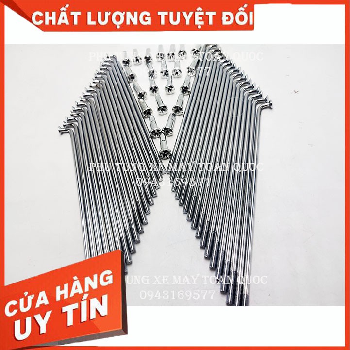 Căm xe cao cấp độ bên cao dành cho mọi dòng xe trên thị trường -Nan hoa trắng bạc TDR - NanhoaTDR