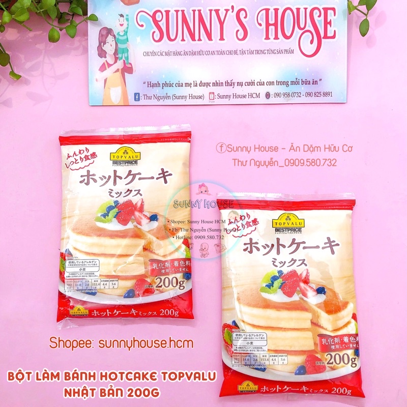 Bột Làm Bánh Hotcake, Pancake Topvalu Nhật Bản 200g