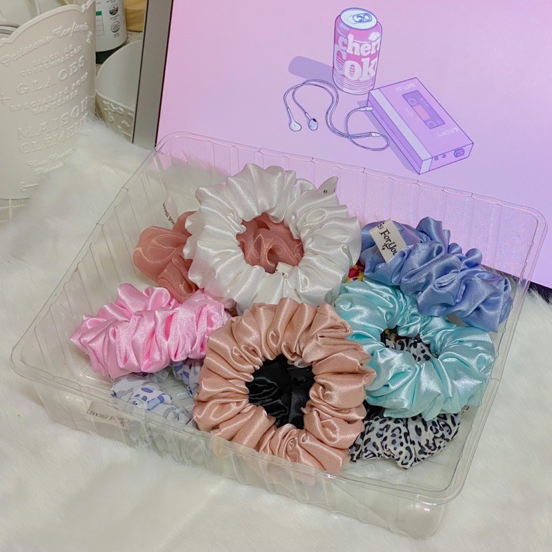 Đồ buộc tóc scrunchies minisize nhiều màu✨