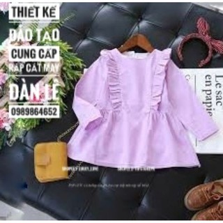 Mẫu mớiRập giấy cắt maym47 Rập váy bé gái(1-10t)