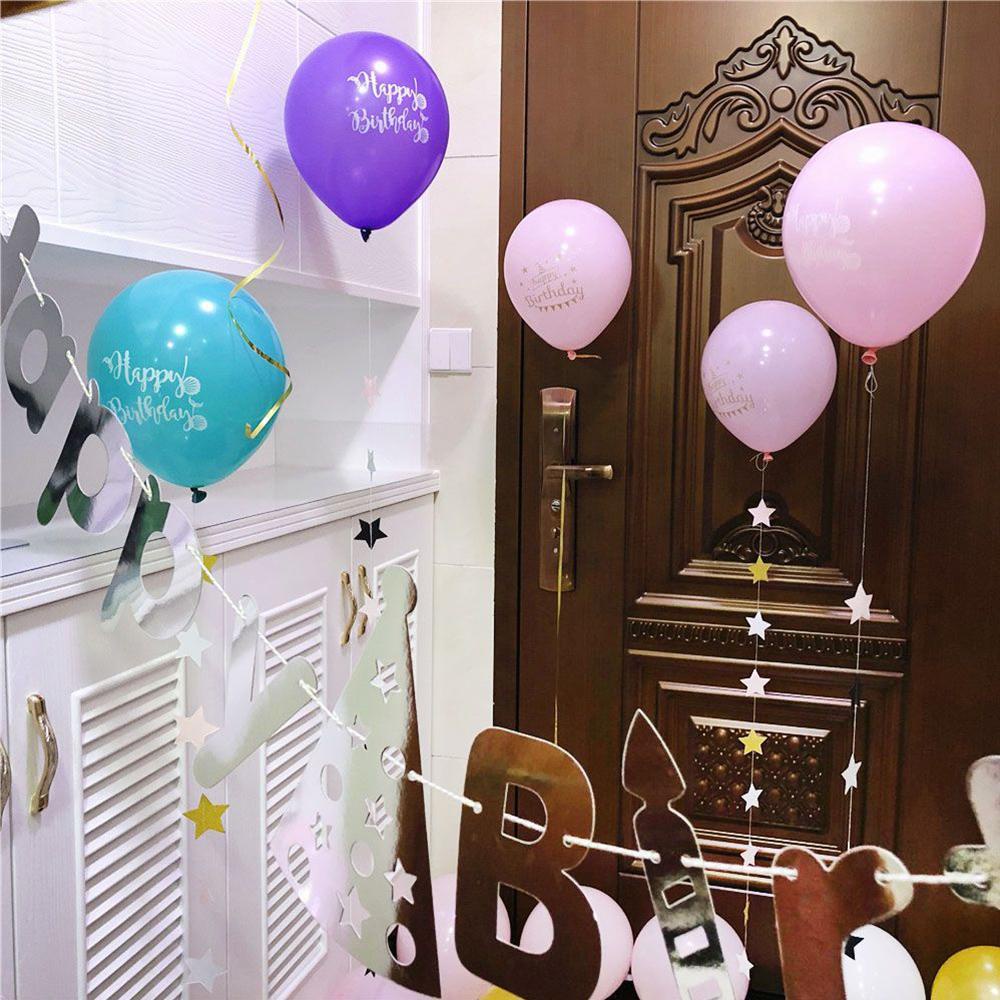 LONTIME 10 Bong Bóng Cao Su Chủ Đề Nàng Tiên Cá Màu Ngọc Lam