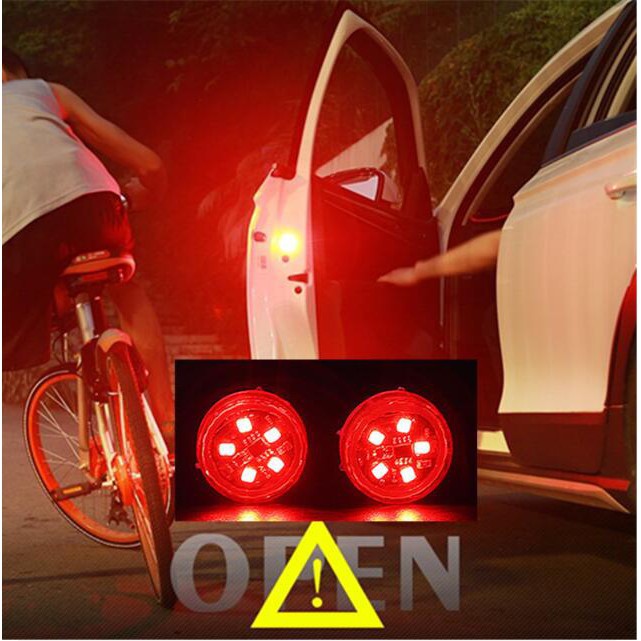 Set 2 Đèn LED Kevanly Từ Tính Không Dây Chống Mòn Báo Tín Hiệu Mở Cửa An Toàn Cho Xe Ô Tô