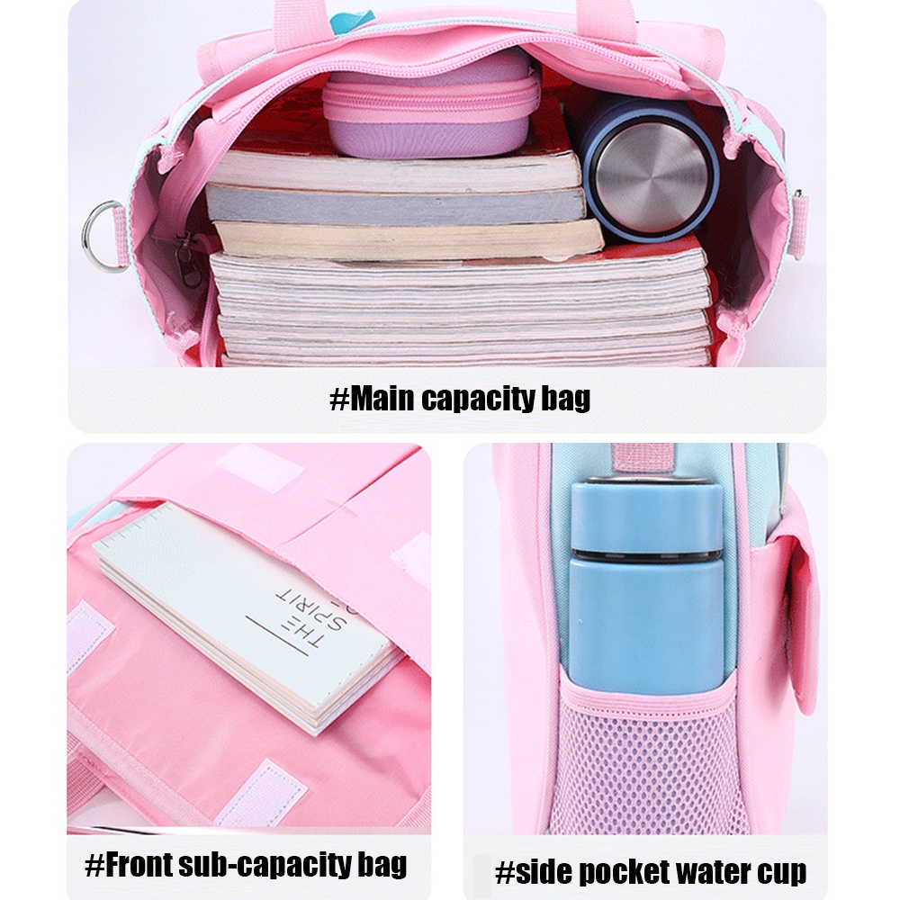 Túi gia sư trẻ em không thấm nước dung tích lớn túi du lịch cầm tay túi xiên cầm tay học sinh tiểu học túi gia sư