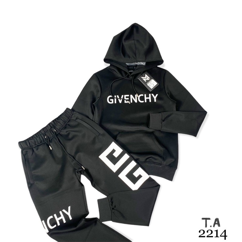 Bộ nỉ hoodie Gyvenchy có hoạ tiết thời trang, Bộ nỉ thu đông phong cách hàn quốc btshop từ 45 đến 75 kg.