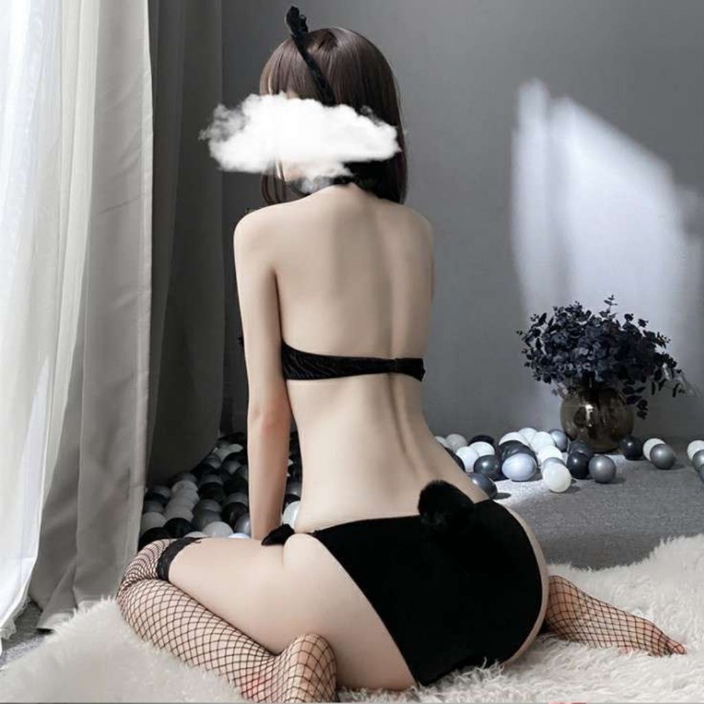Set đồ cosplay thỏ ngọc sexy chất liệu nhung dễ thương gợi cảm M31 | BigBuy360 - bigbuy360.vn