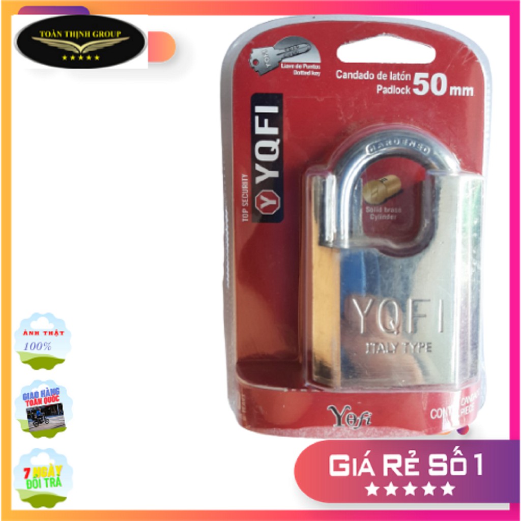 Ổ Khóa Cửa YQFI  Chống Cắt 50mm - 60mm Công Nghệ ITALY Chính Hãng, Chất Liệu Thép Siêu Cứng Siêu Bền
