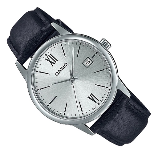Đồng Hồ Casio Nam Chính Hãng, Đồng Hồ Casio MTPV002L Dây Da Nhiều Màu Fullbox.
