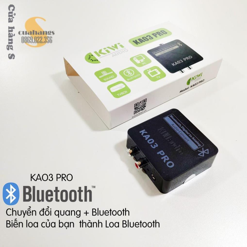 Bộ chuyển đổi âm thanh quang học có Bluetooth KIWI KA03 PRO - BH 12 tháng