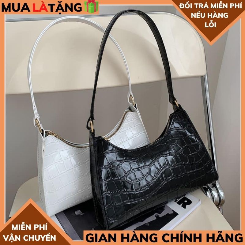 Túi kẹp nách túi xách nữ đeo vai đeo chéo da vân sang trọng công sở đi làm đi chơi. METSHOP