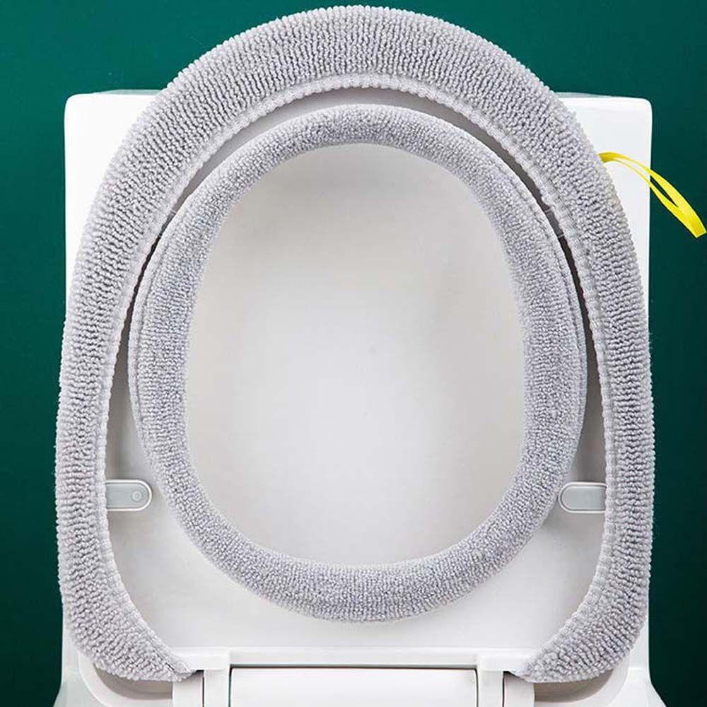 Vỏ Bọc Bệ Ngồi Toilet Bằng Vải Bông Giữ Ấm Tái Sử Dụng Được