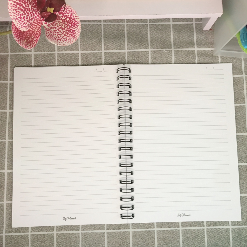 Sổ / Vở lò xo kép caro, kẻ ngang, chấm bi PATTERN LOVER  B5 Self Planner vở môn học sinh, tiếng anh, đại số, hình học