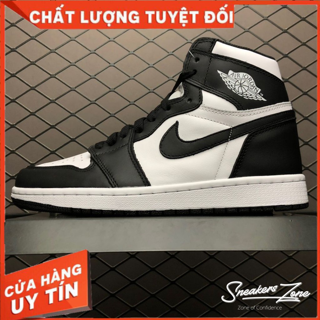 (FREESHIP+HỘP+QUÀ) Giày Thể Thao, Giày Sneaker  AIR JORDAN 1 Retro High Black White Đen Trắng Cổ Cao Sneakers World | BigBuy360 - bigbuy360.vn