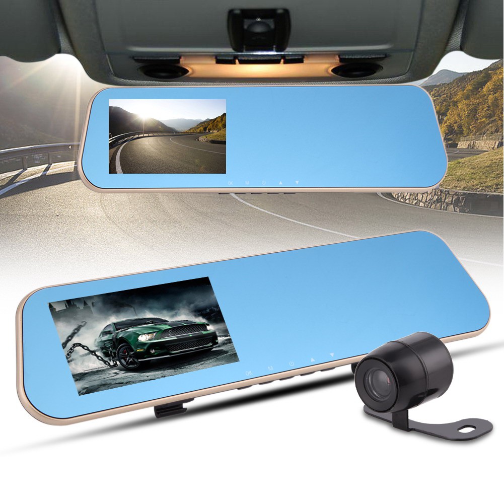 Máy Quay Hành Trình 2 Ống Kính 4.3Inch 1080P Chống Lóa , Gương Chiếu Hậu | BigBuy360 - bigbuy360.vn