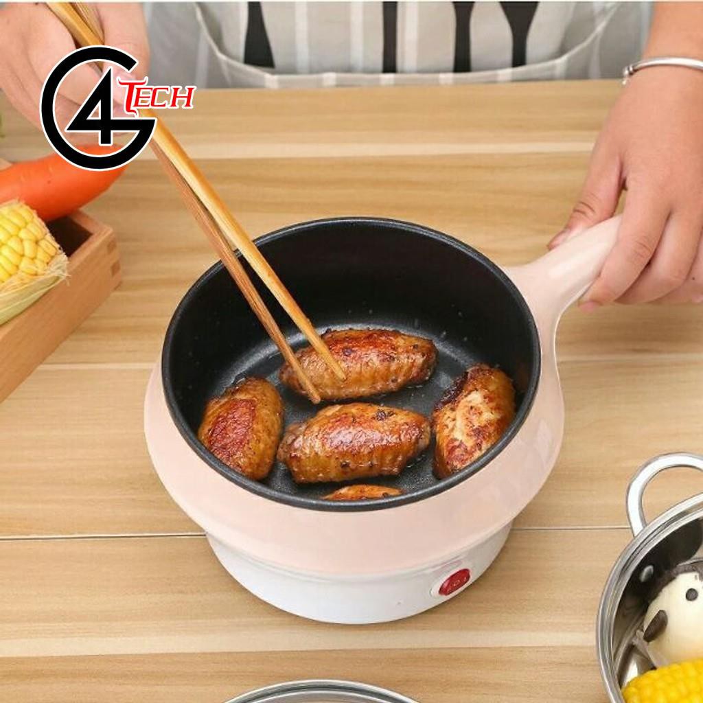 ( Xả Lỗ ) Nồi Lẩu Mini Đa Năng kèm giá hấp Tiện Dụng Cao Cấp Đa Năng Chính Hãng ( Bảo Hành 1 Năm )